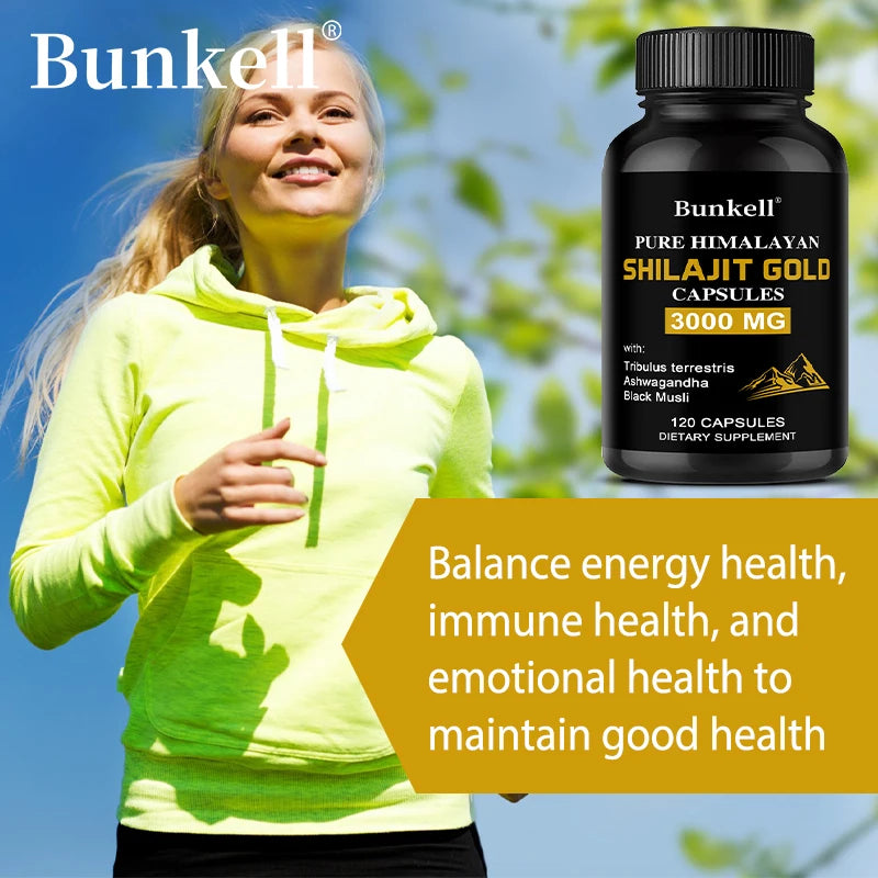 Shilajit Extract Capsules – Energy, Immunity & Mental Clarity Herbal Supplement Oasis Select