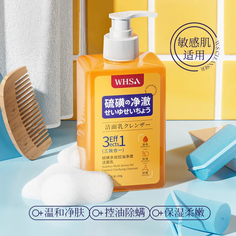 Sulfur Deep Cleansing Body Wash Oil Control Cleanser Refreshing Hydrating Moisturizing Not Tight Facial cleanser Oasis Select