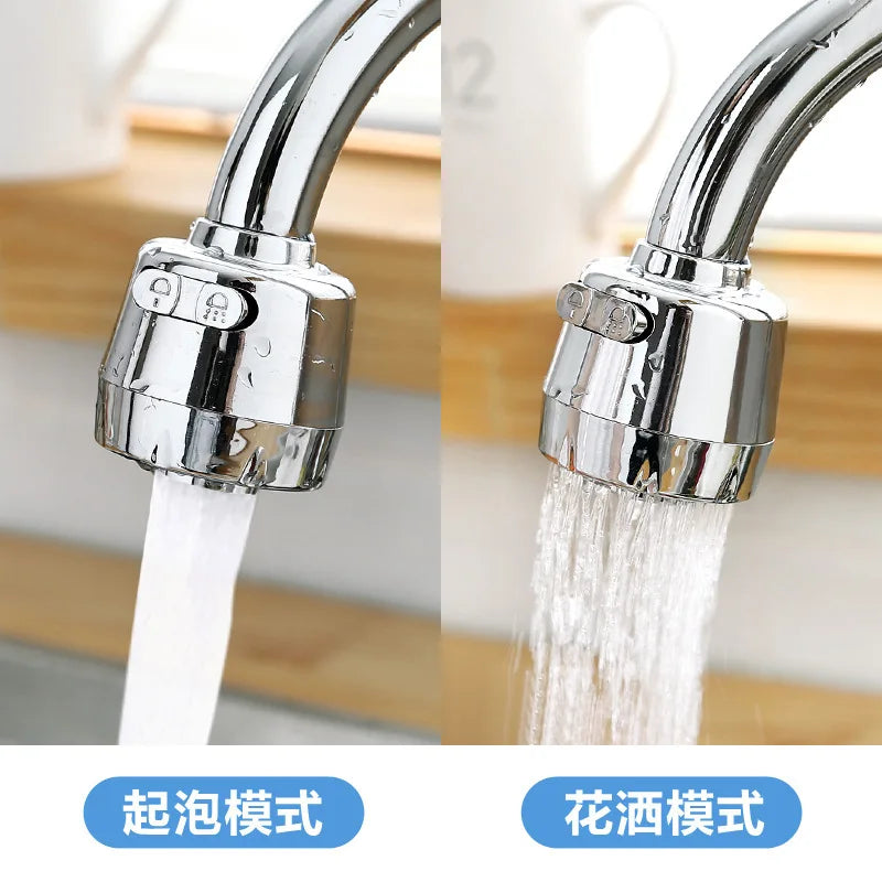 Kitchen faucet splash head pressurization shower stainless steel extension nozzle water saving universal rotary bubbler Oasis Select