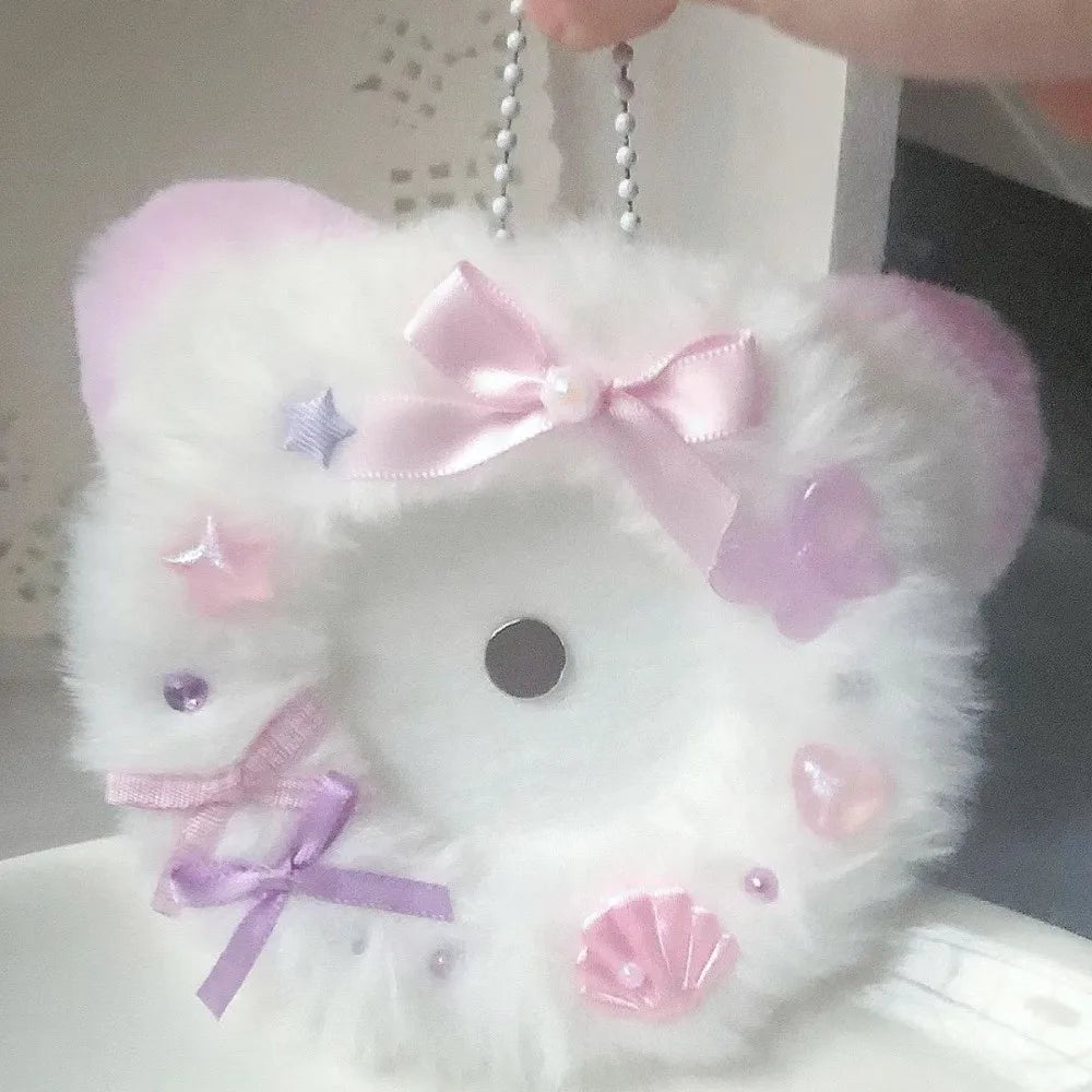 Lace Magnetic Anime Badge Holder Rose Candy Pins Display Base Heart Cross Ornate Ribbon Badge Flower Ita Bag Accessories Oasis Select Style 3