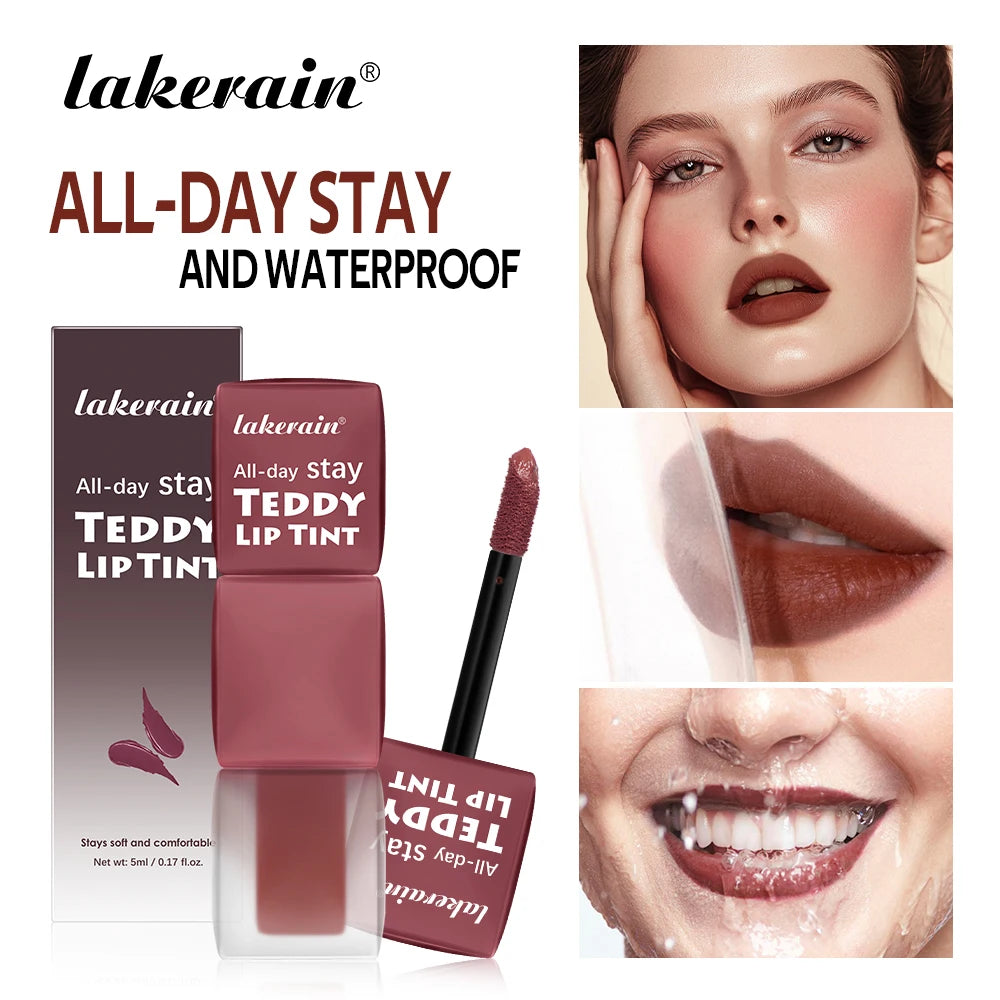 Matte Lip Tint Waterproof Long-Lasting Coloring Non-stick Cup Lip Gloss Gentle Texture Lightweight Lipstick Natural Makeup Oasis Select
