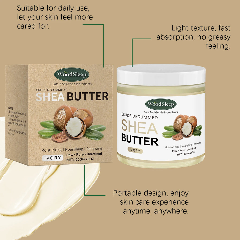 WOODSLEEP Shea Butter Cream – Deep Moisturizing Body Cream 120g Body Moisturizer Cream Oasis Select