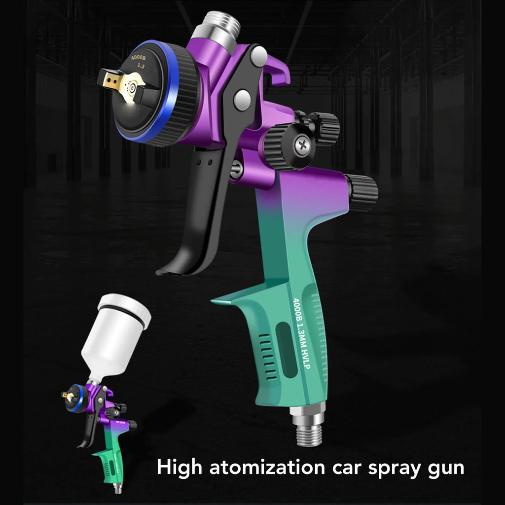 HVLP Spray Gun Kit Professional Paint Sprayer for Furniture Wall Art Projects Painting with 600ml Cup 1.3mm Nozzle Oasis Select