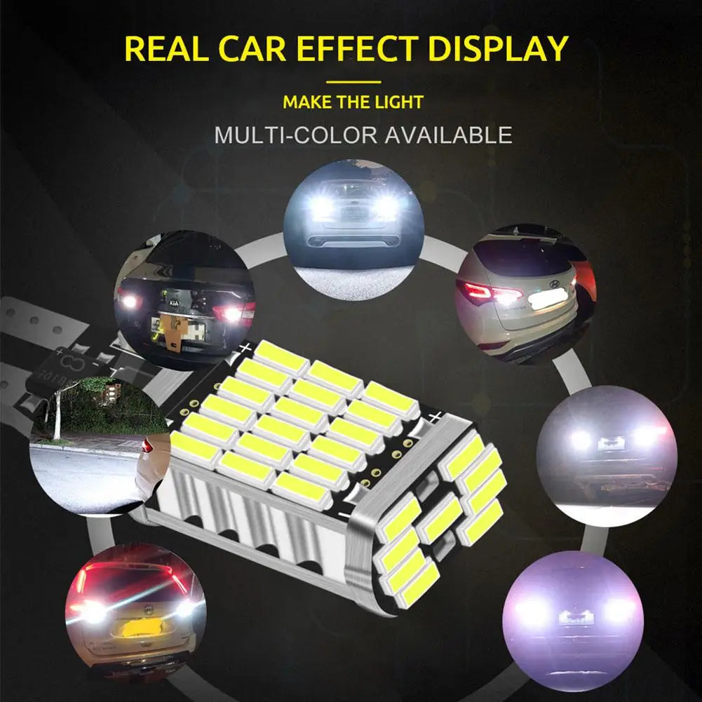 T15 921 912 LED Reverse Backup Lights 1200LM 6000K White – 2Pcs LED Reverse Lights Oasis Select