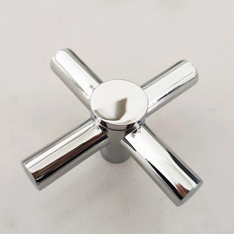 Cross Faucet Handle Knob Zinc Alloy Handwheel Universal Hot Cold Sink Taps Switch for Kitchen Bathroom Tap Replacement Parts Oasis Select