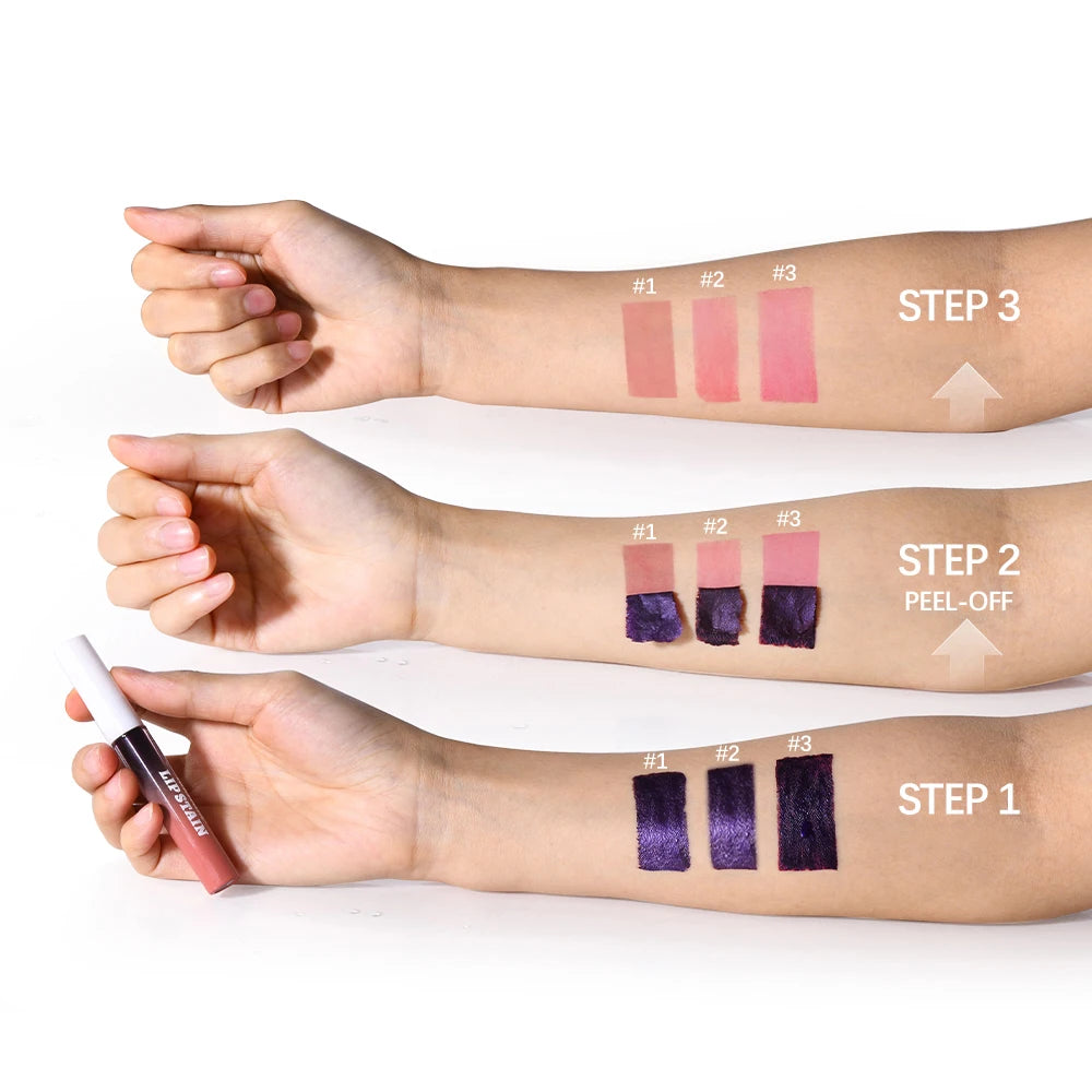 Lakerain Waterproof Peel-Off Matte Lip Stain Tint – 3 Shades Peel-Off Lip Stain Oasis Select