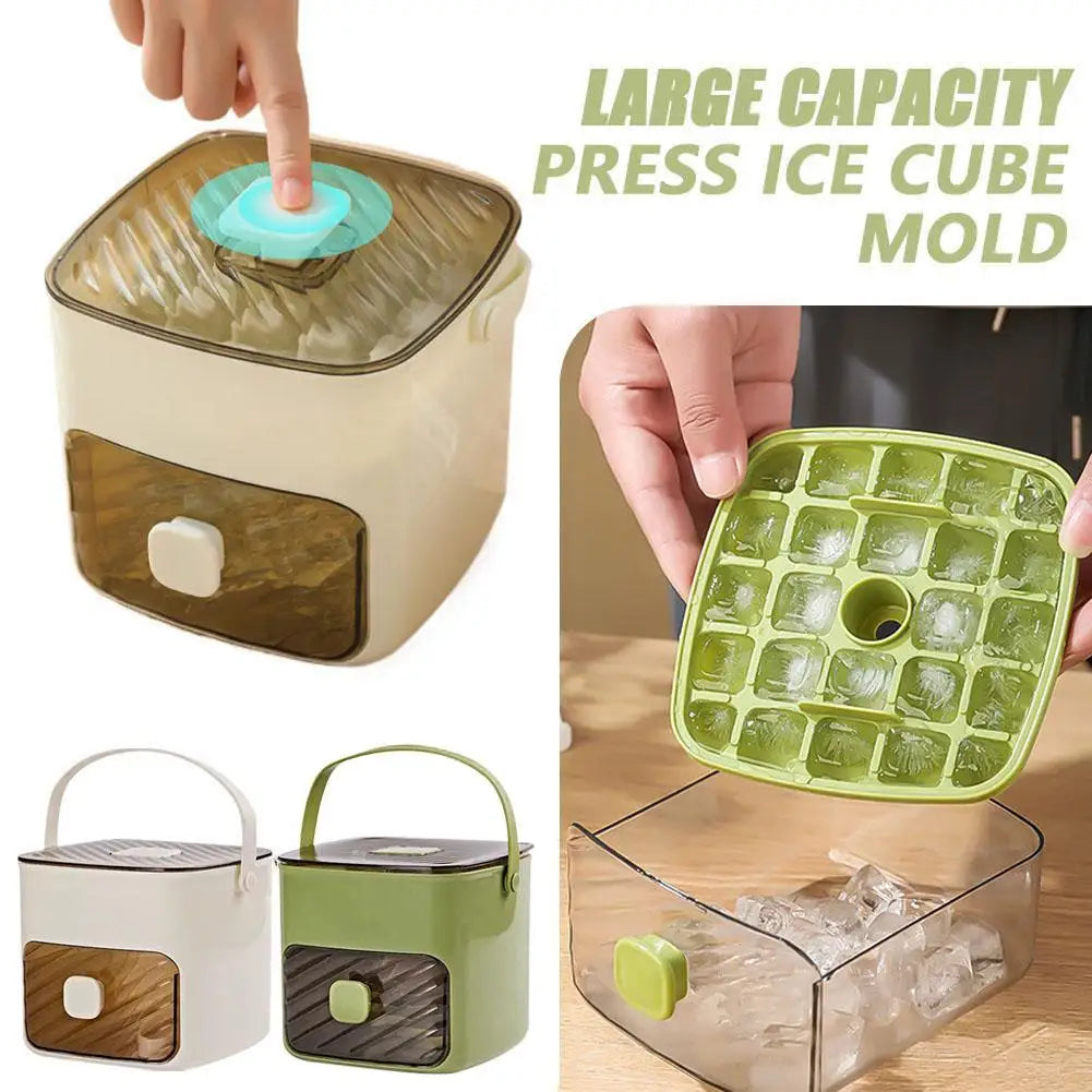 48 Grid Ice Cube Bucket Tray Reusable Refrigerator Ice Maker One-touch Easy Release Homemade Ice Cube Tray kitchen Accessories Oasis Select