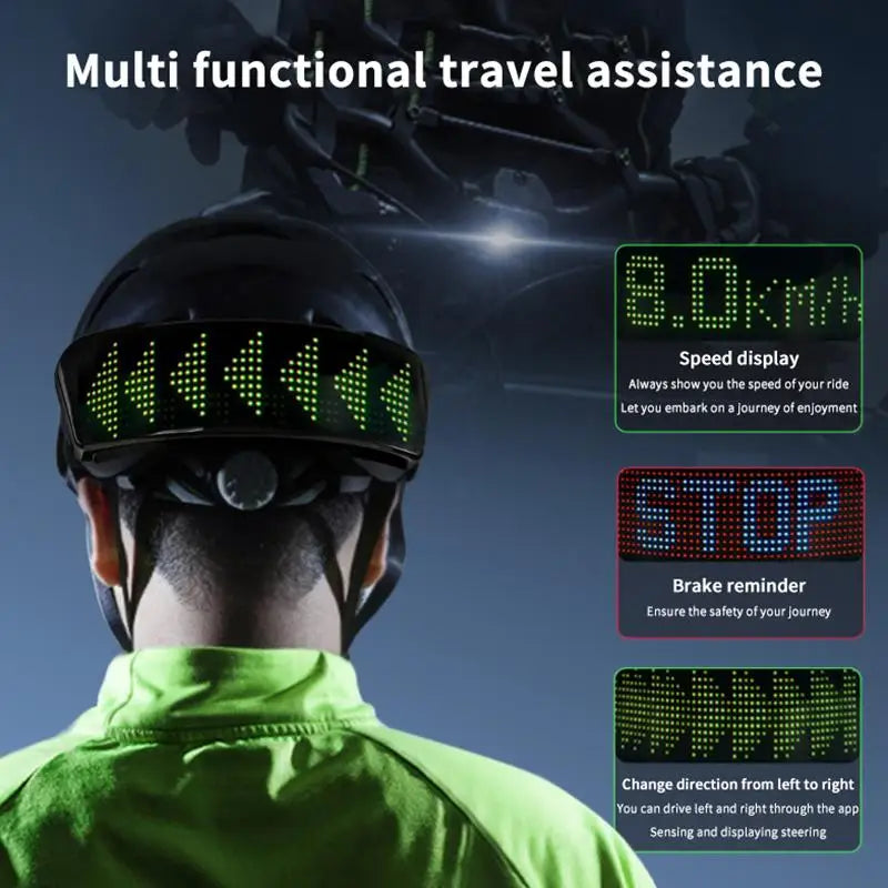 SUSU Motorcycle Helmet Warning Light Led Helmet Display Night Riding Helmet Tail Light DIY Moto Accessories Oasis Select