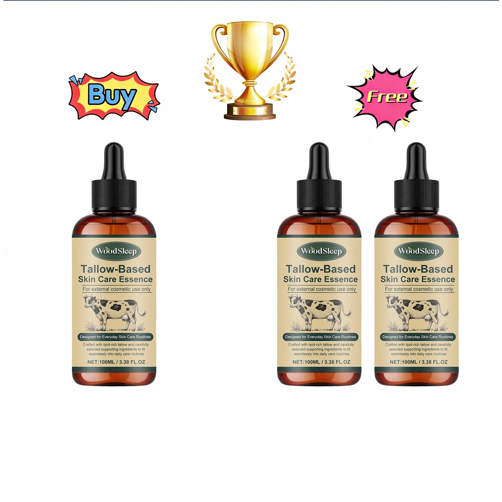 WOODSLEEP Tallow-Based Facial Moisturizing Oil 100ml Facial Moisturizing Oil Oasis Select Buy 1 Get 2 Free