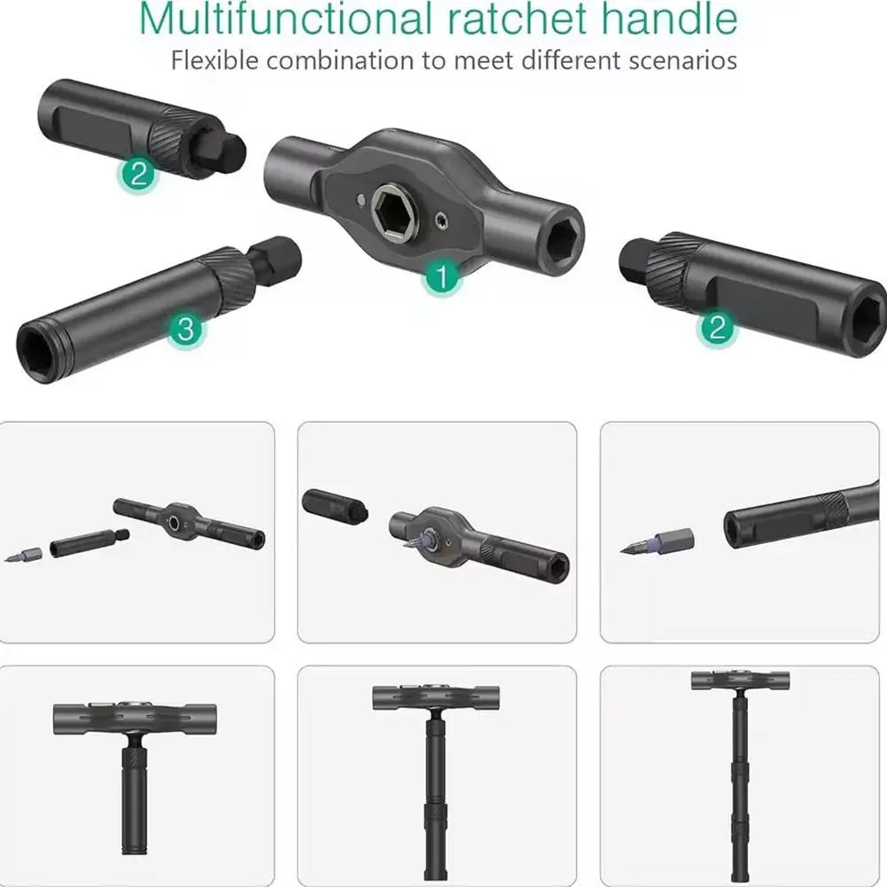 ORIA 42 in 1 Magnetic Screwdriver Set DIY Ratchet Screwdriver Set Multi Bit Drive Set with Detachable Ratchet Handle for Compute Oasis Select