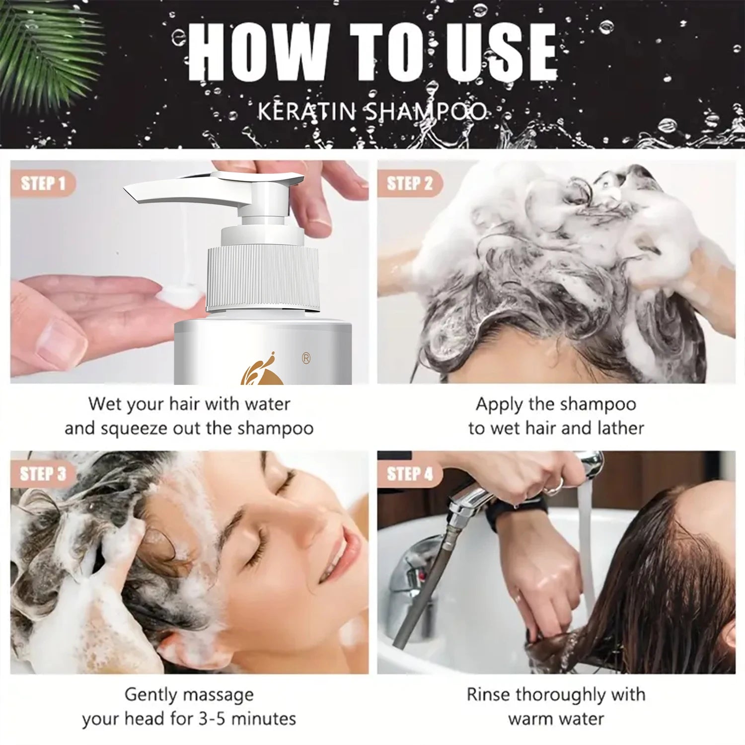 Keratin Shampoo with Biotin & Collagen – Damaged Hair Repair Repairing Shampoo Oasis Select