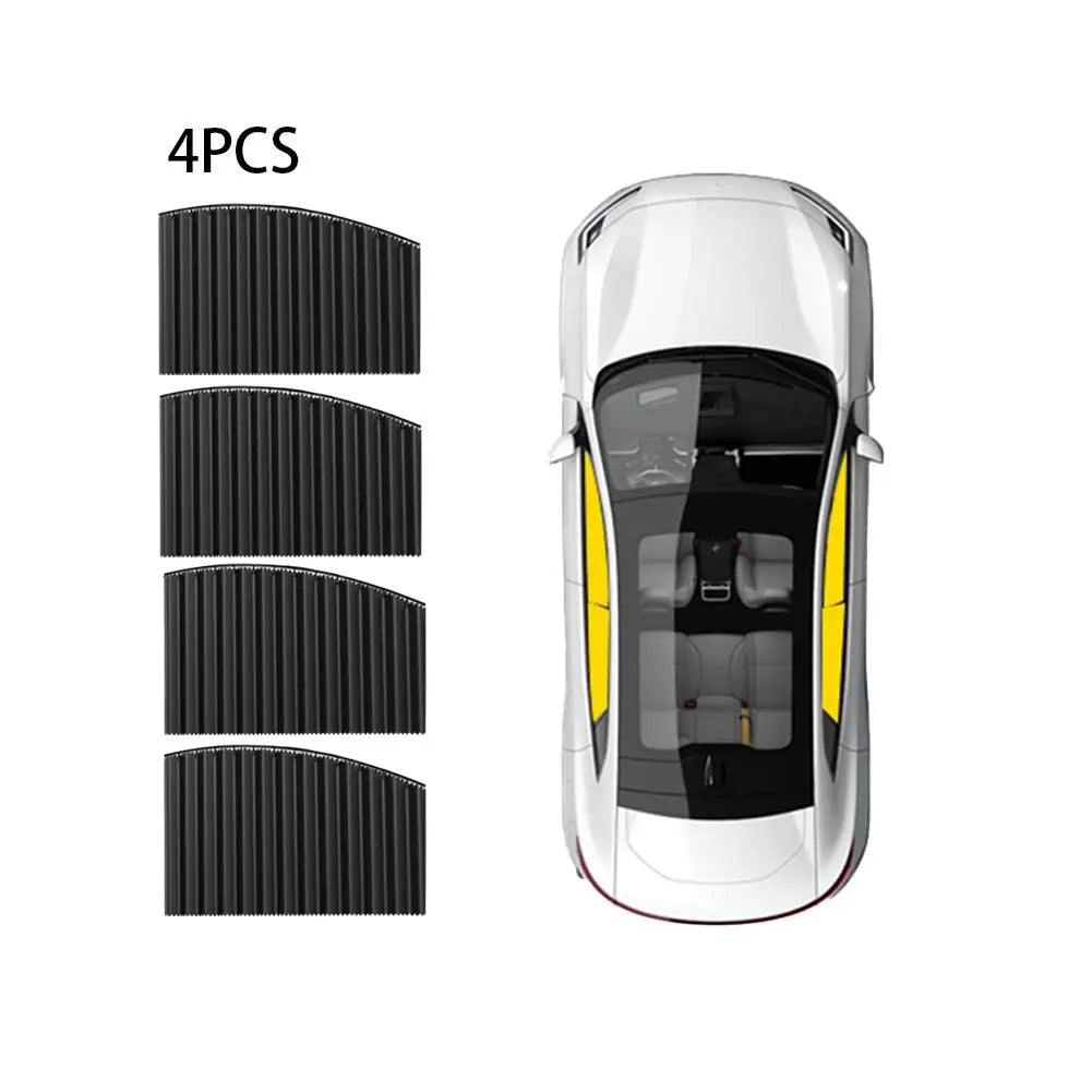 Car Side Window Sun Shade Curtains | UV Block Foldable Cover