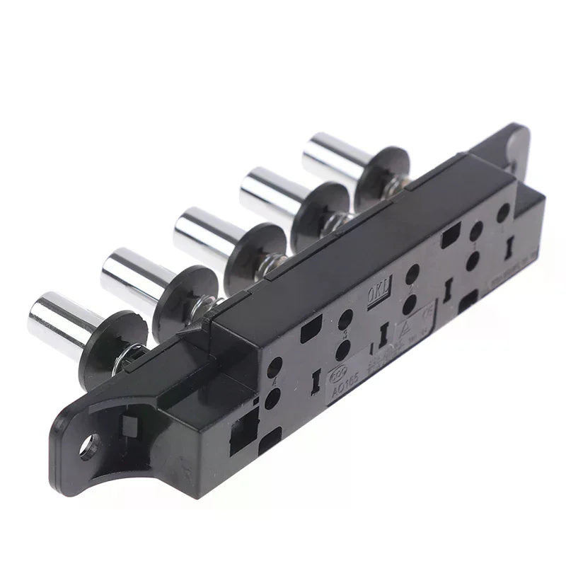 Silver Five-Position Plug-In Button Switch for Range Hood - Kitchen Appliance Control Panel Oasis Select