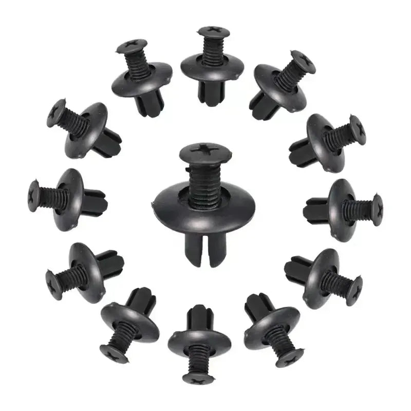 20/40/60/80/120Pcs Universal Car Buckle Set Fastener Rivet Clamping Fastener Buckle Car Accessory Abs Material Fixed Screw Oasis Select