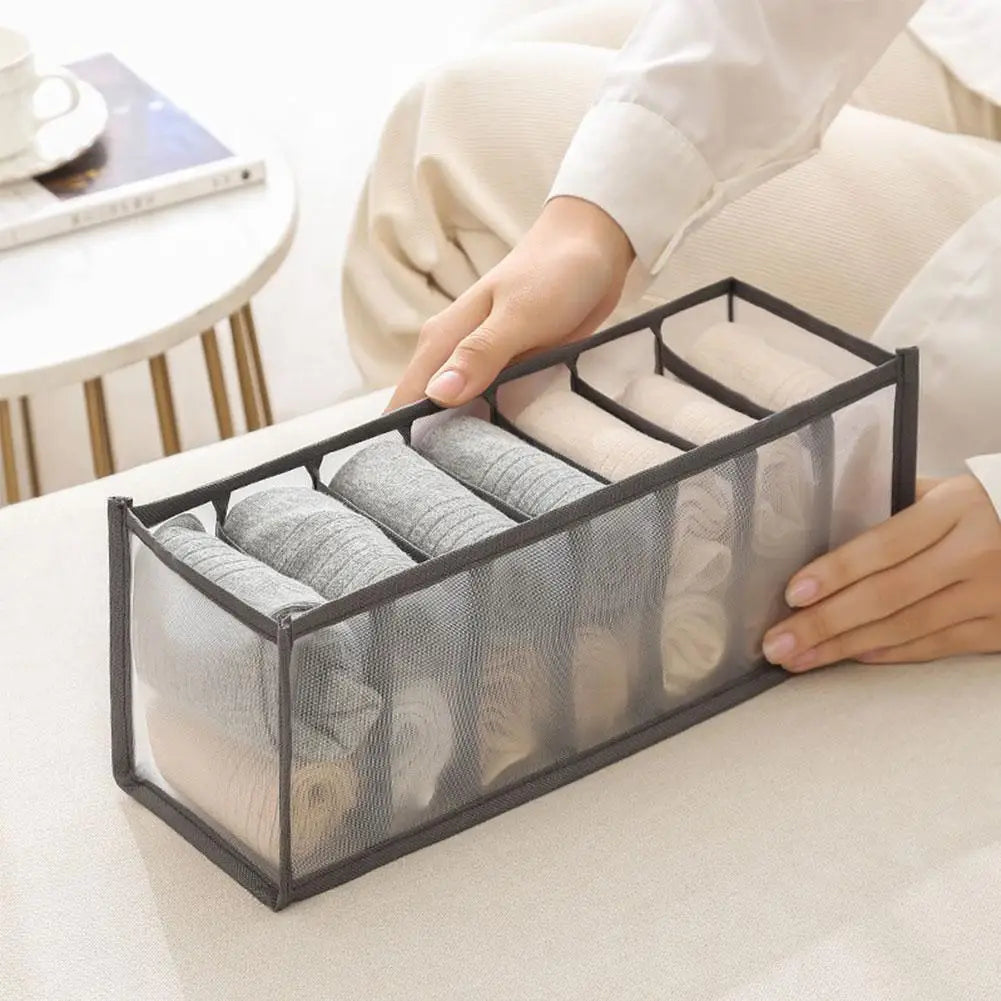 Clothes Organizer Jeans Pants Storage Box Wardrobe Drawer Organizer for Underwear Bra Ties T-Shirt Socks Organization System Oasis Select