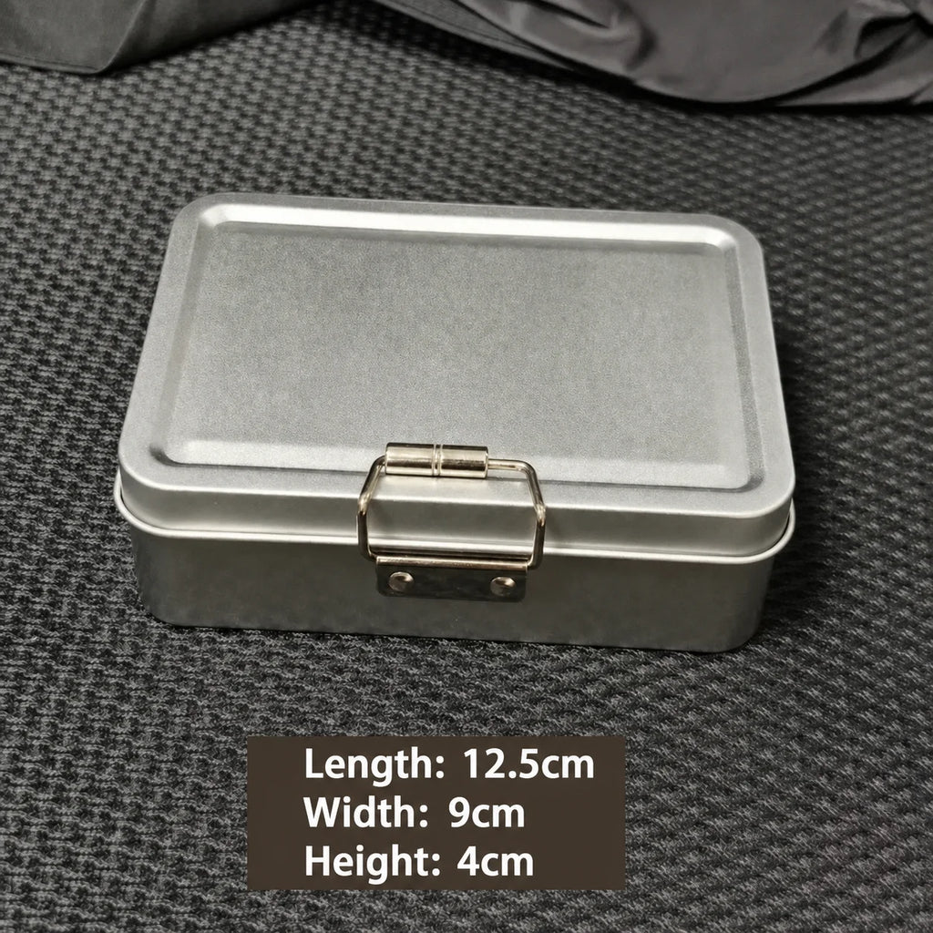 Tinplate Flip-Top Storage Tin | Fishing & Craft Organizer Box