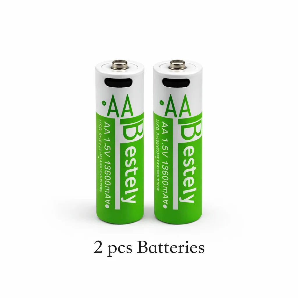 Hot selling AA 1.5V Constant Voltage, High Capacity ,Long Cycle USB-C Rechargeable BAT for Camera/Controller/Toys/Device Oasis Select 2 pcs BAT only
