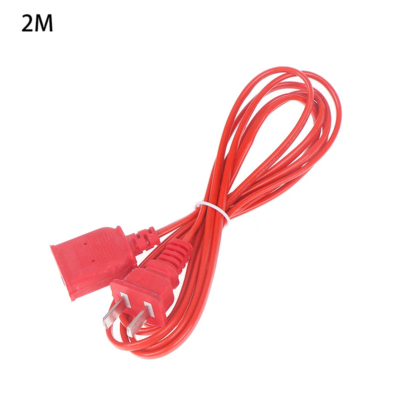 1.5/2/2.5/4.2/4/4.5/6m AC Power Cord Line With ON/OFF Switch Button Cables Wire Two-pin Plug Cable Extension Cords Adapter Oasis Select 1 Red