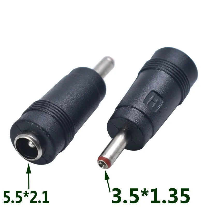 DC 5.5x2.1mm Female Jack Connectors to DC 4.0*1.7mm 3.5*1.35mm 4.8*1.7mm 7.9*5.5mm 6.3*3.0mm Male Plug Power Adapter Connector Oasis Select 3.5x1.35 to 5.5x2.1 1 PCS