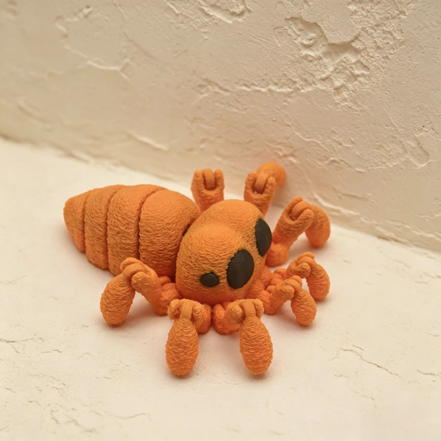 3D Printed Articulated Spider Toy Movable Joint Stress Relief Desktop Decor Cute Spider Model Gifts for Desktop Decoration Toy Oasis Select