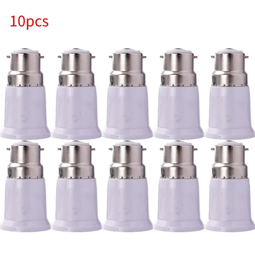 B22 to E27 Lamp Holder Converter holder Bayonet to Screw Lamp Light Socket Bulb Base Spliter Extension Adapter LED Corn Bulb Oasis Select 10pcs