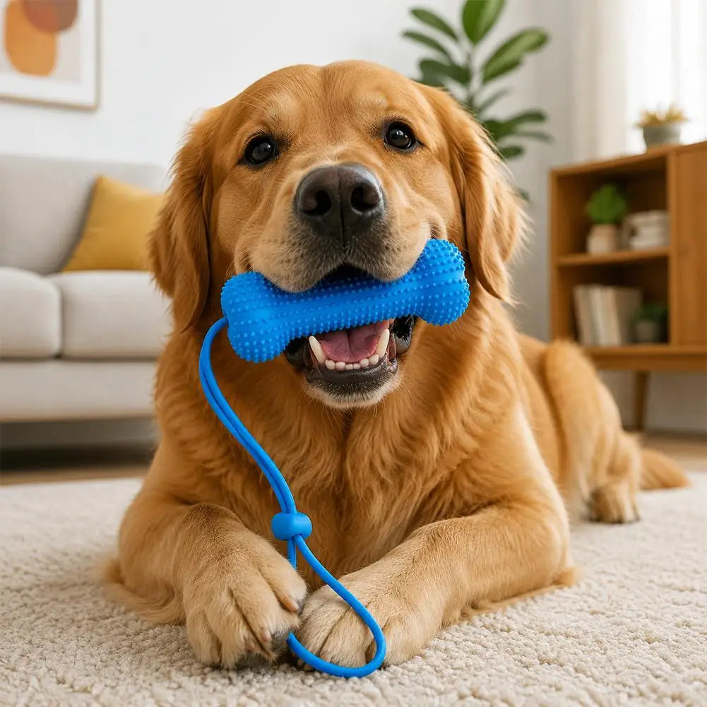 Pet Chew Stick Toy for Large Small Dogs, Soft Rubber Dog Toothbrushes, Interactive Toys, 360 Degree Teeth Cleaning Stick Oasis Select