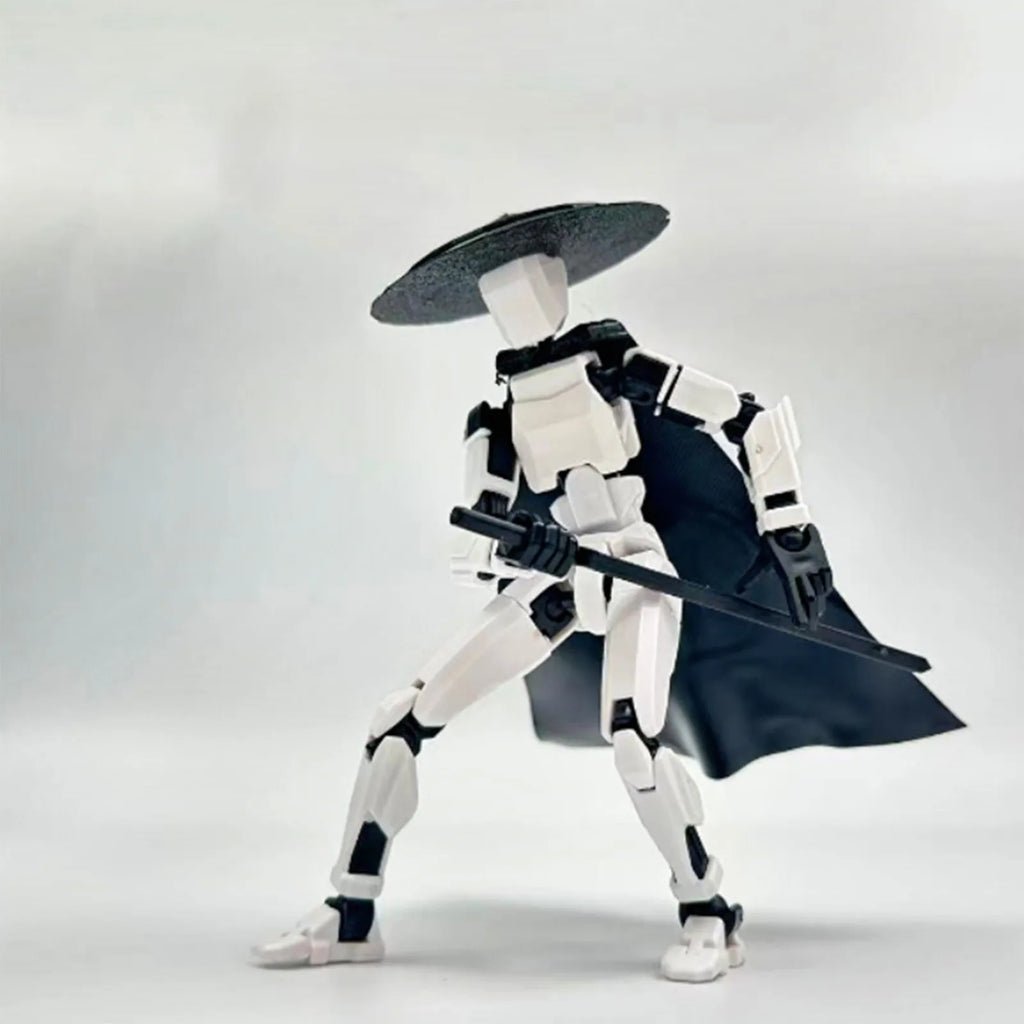 Lucky 13 3D Printed Movable Robot Action Figure & DIY Mannequin Robot Action Figure Oasis Select E One Size