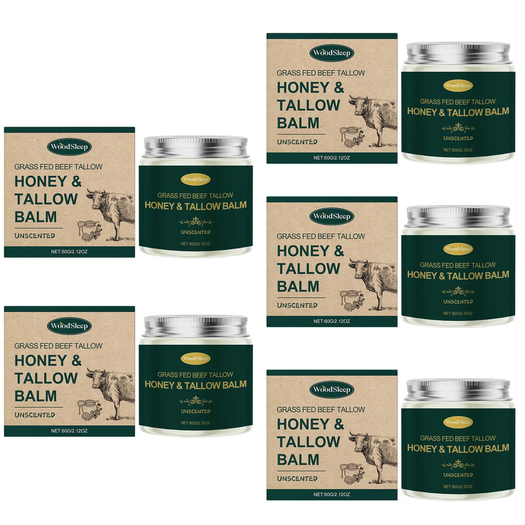 Beef Tallow Honey Face Cream Moisturizing Hydrating Nourishing For Dry Skin Gentle Skin Friendly Daily Facial Care All Skin 60G Oasis Select Buy 2 Get 3 Free