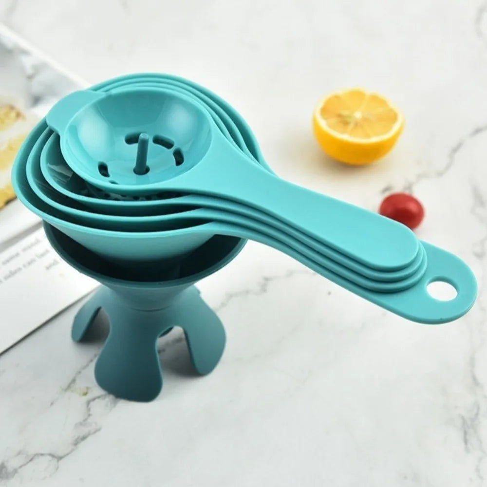 6-in-1 BPA-Free Kitchen Funnel Set with Filter Strainer