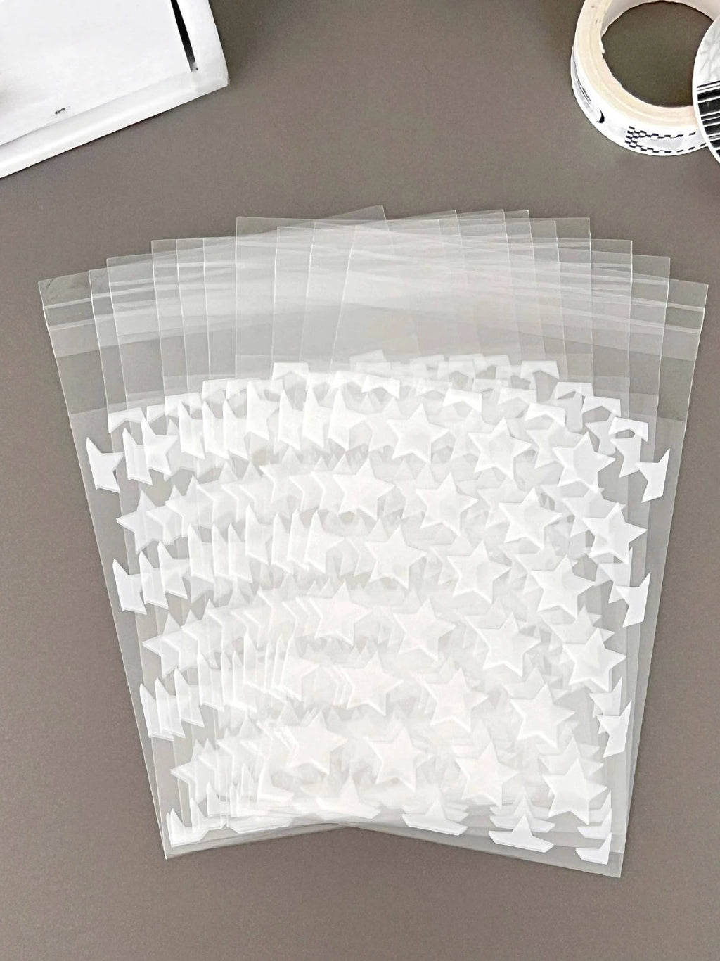 Clear Opp Gift Packaging Bag With Star & Circle Print - A Convenient Way to Store and Display Your Accessories Oasis Select