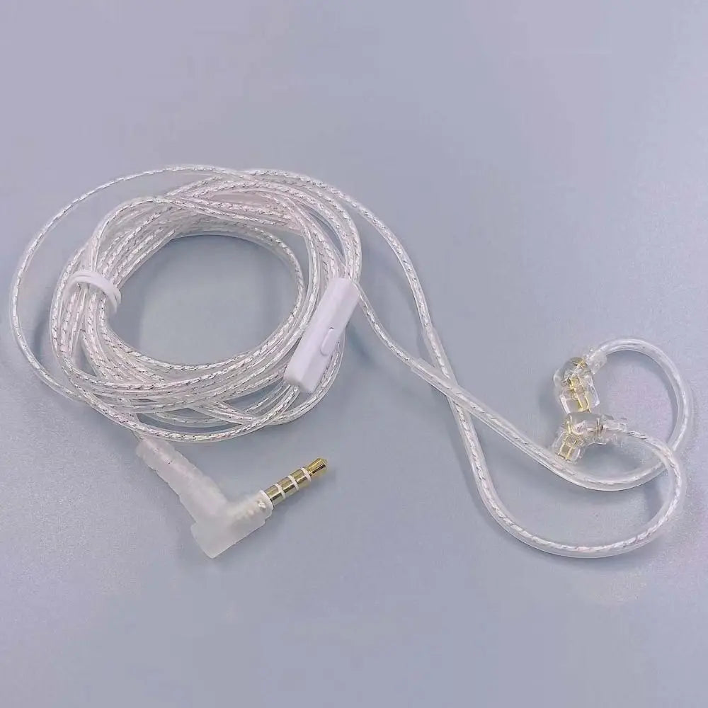 KZ Earphones Cables Silver Plated Upgrade Cable Headphones Wire 3.5MM 2PIN For KZ DQ6 ZAX ZSX ZSN PRO ZS10PRO ZAR ZVX Oasis Select