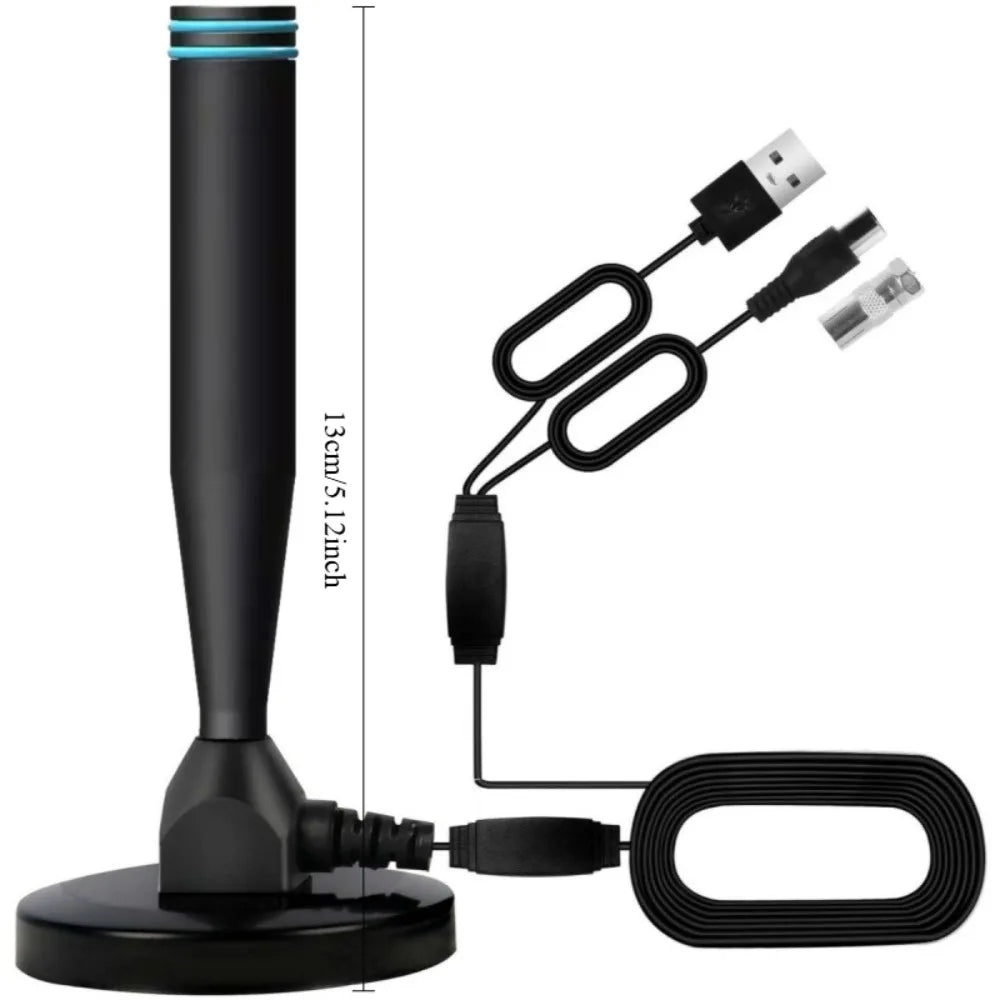 2025 New Indoor Digital TV Antenna Ground Wave Antenna Mini HDTV Antenna DV B-t2 Antenna Oasis Select black