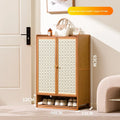 Dust-proof shoe cabinet at the entrance of the home, large-capacity storage in the indoor entrance, solid wood simple shoe Oasis Select Double door 7