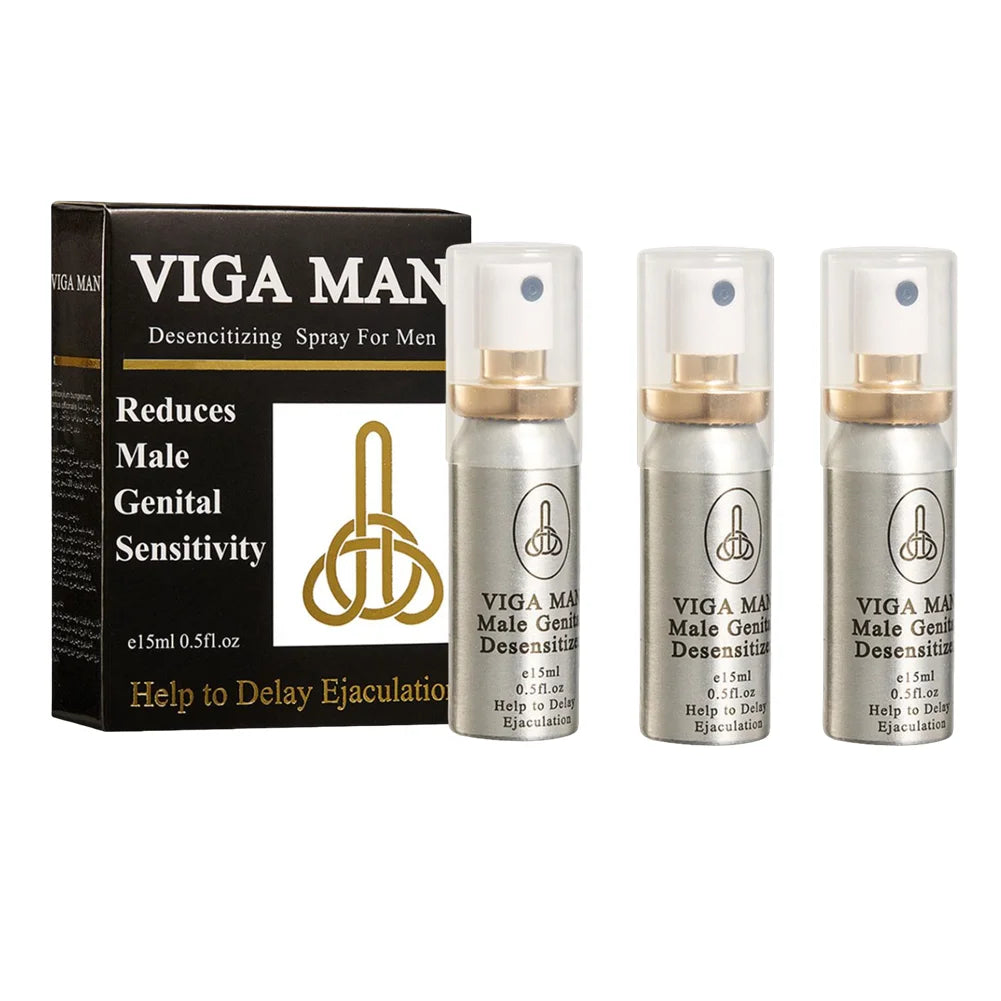 Sex Delay Spray For Men 15ml External Use Anti Premature Ejaculation Lasting Long 60 Minutes Penis Enlargement Sex Toy For Men Oasis Select 3PCS