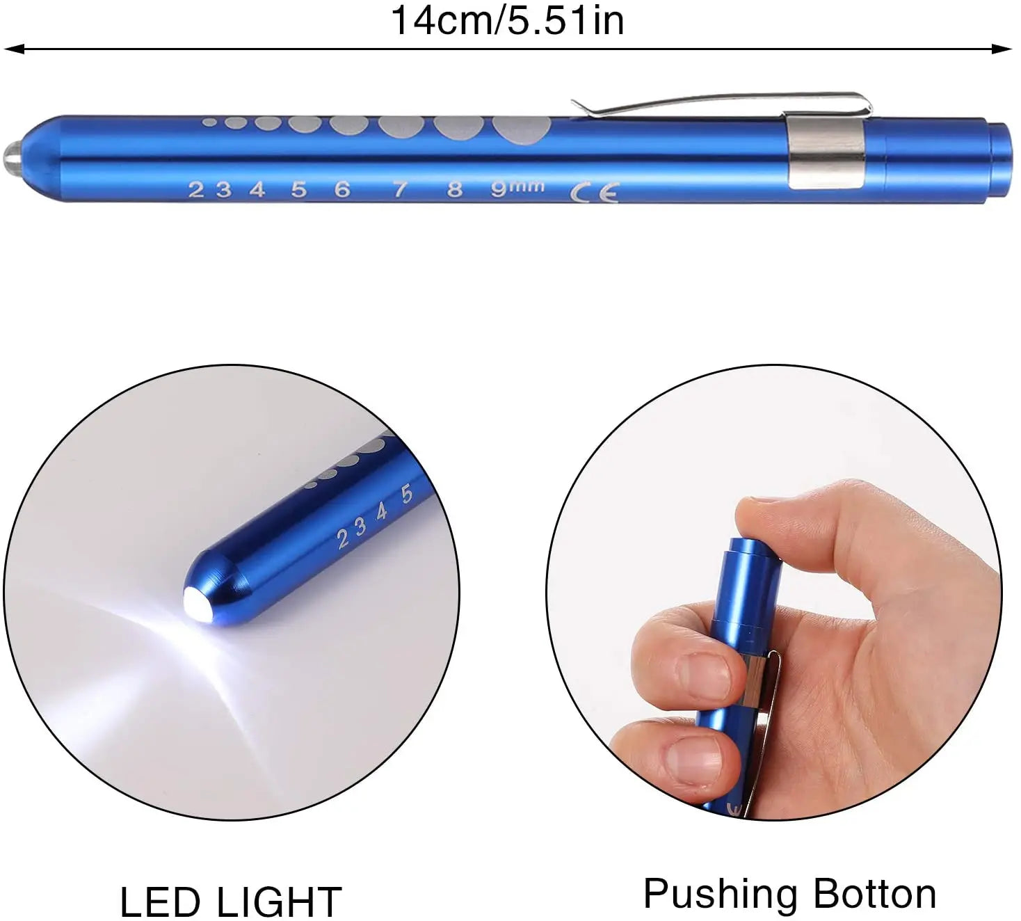 POCKETMAN Mini LED Pen Flashlight 1000 Lumen Pocket Torch
