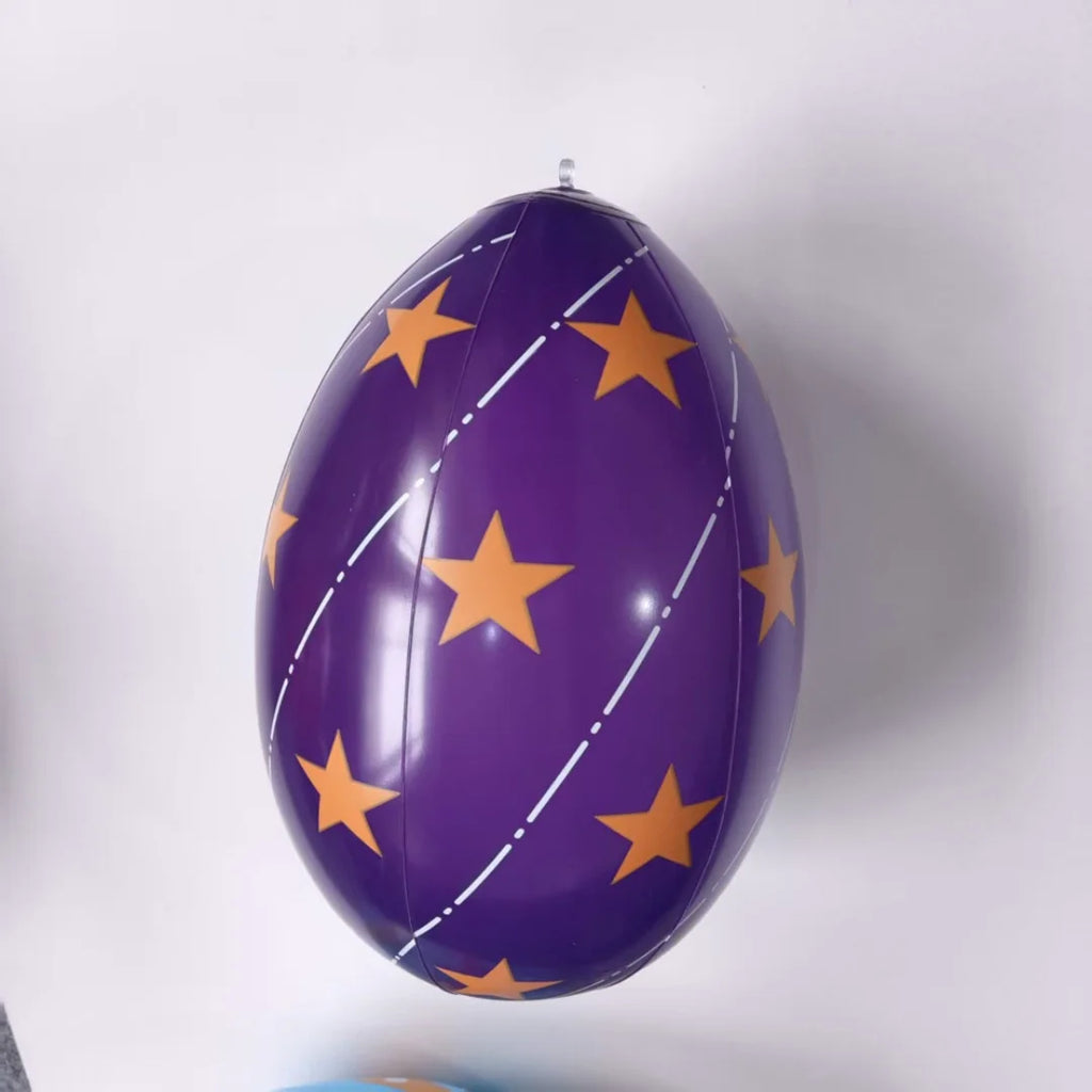 16 Inch Easter Inflatable Ball Outdoor Giant Balloon PVC Balls Pendant Reusable Yard Garden Ornament Easter Party Decoration Oasis Select Purple