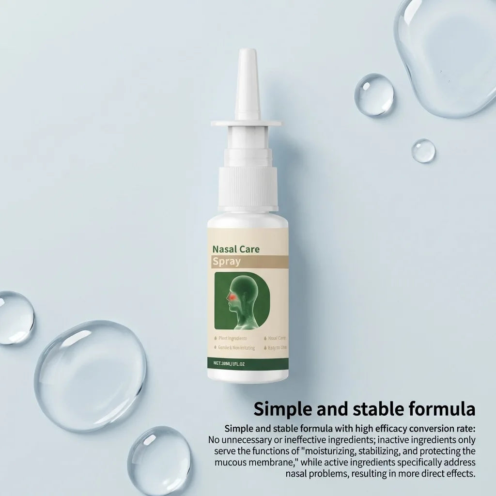Nasal Cleaning Spray Relieve Nasal Cavity Congestion Soothing Mucosa Remove Pollution Dirt Plant Formula Cleanse Nose Care Tool Oasis Select