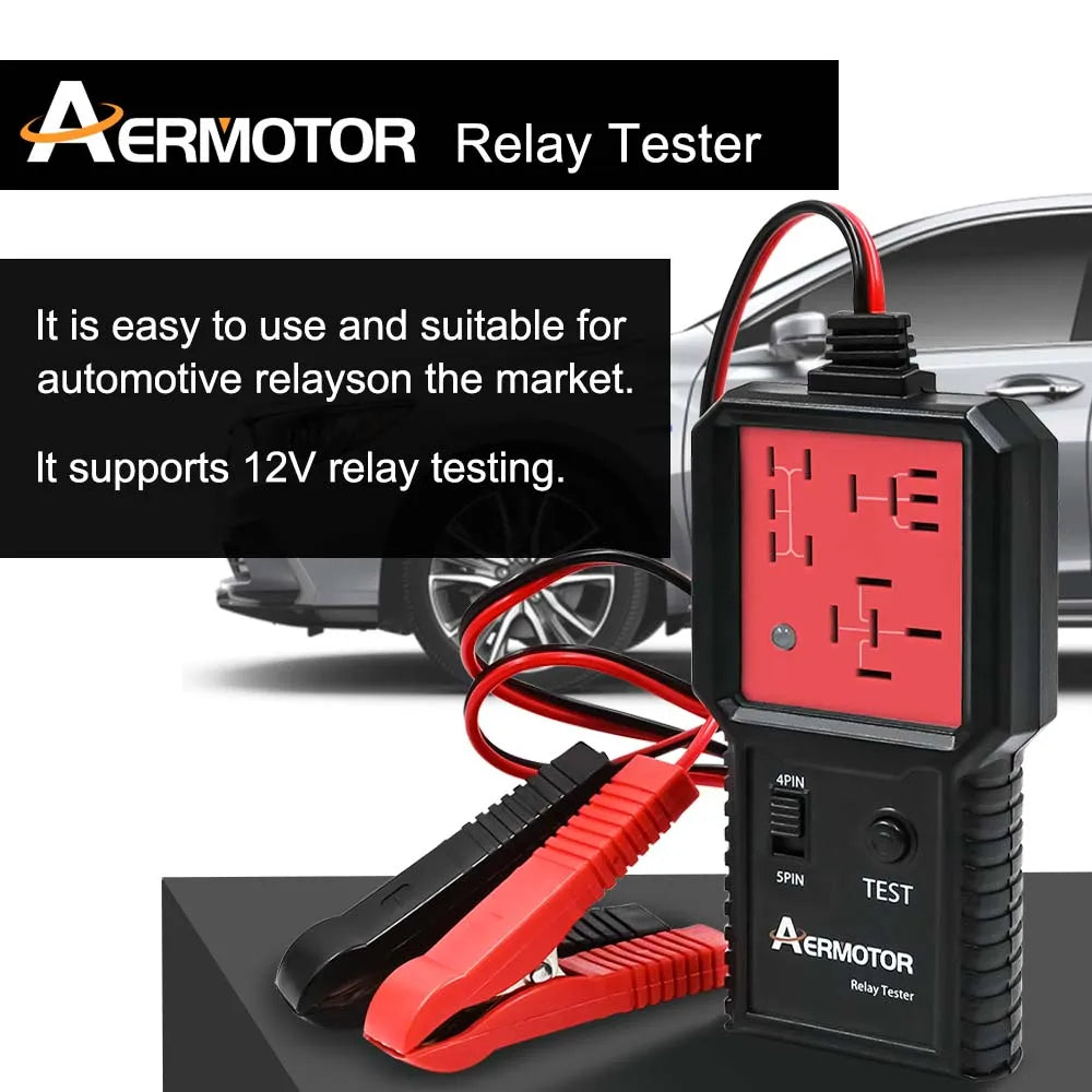 Aermotor 12V Car Relay Tester – Automotive Diagnostic Tool Automotive Relay Tester Oasis Select