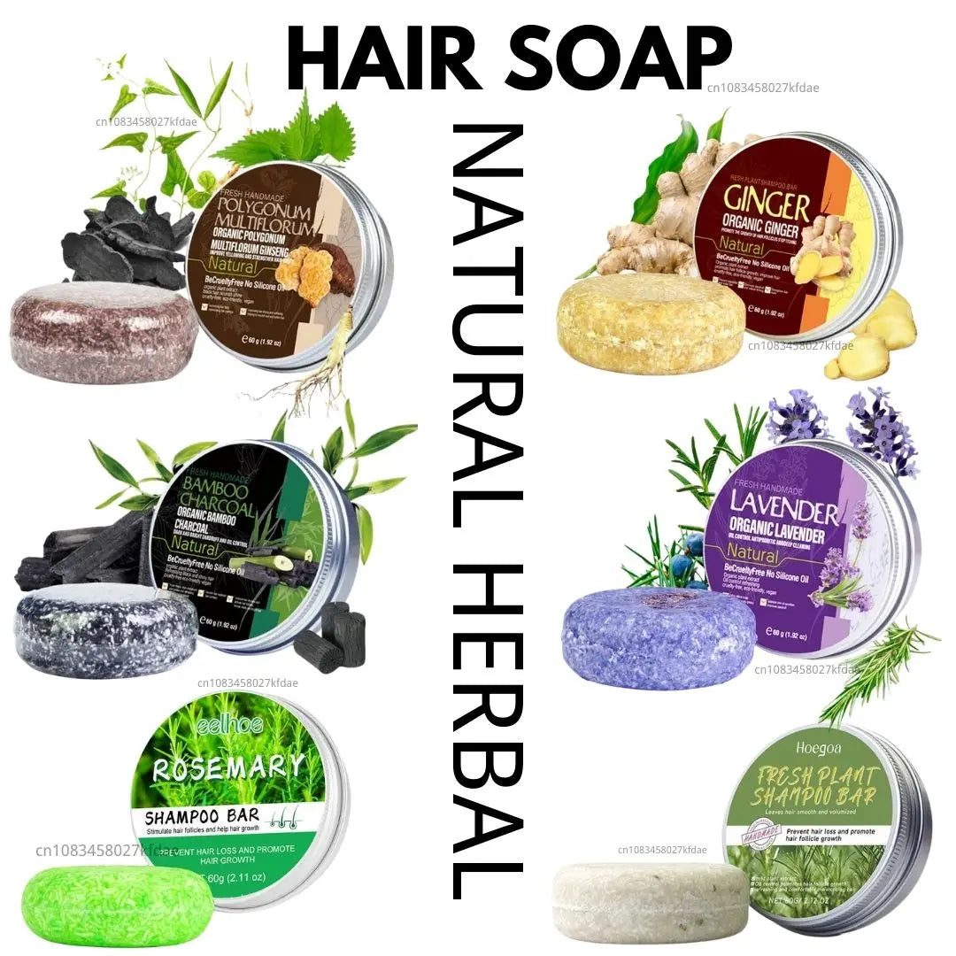 Rosemary Shampoo Soap Ginger/bamboo/lavender/Polygonum Multiflorum Deep Cleansing Soap Bar For Treated Dry Damaged Hair Care Oasis Select