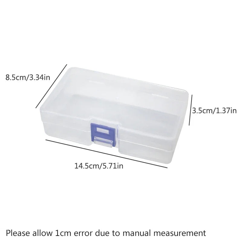 Set of 5 Clear Plastic Storage Boxes | Small Item Organizers Plastic Storage Boxes Oasis Select