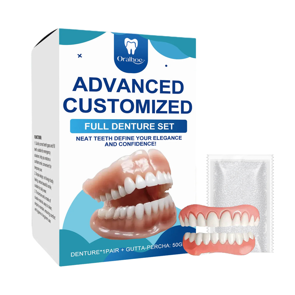 Oralhoe Dental Cosmetic Set: Natural Gap Correction, Smile Enhancement, Comfortable Material, Denture Care Kit Oasis Select 1set boxed