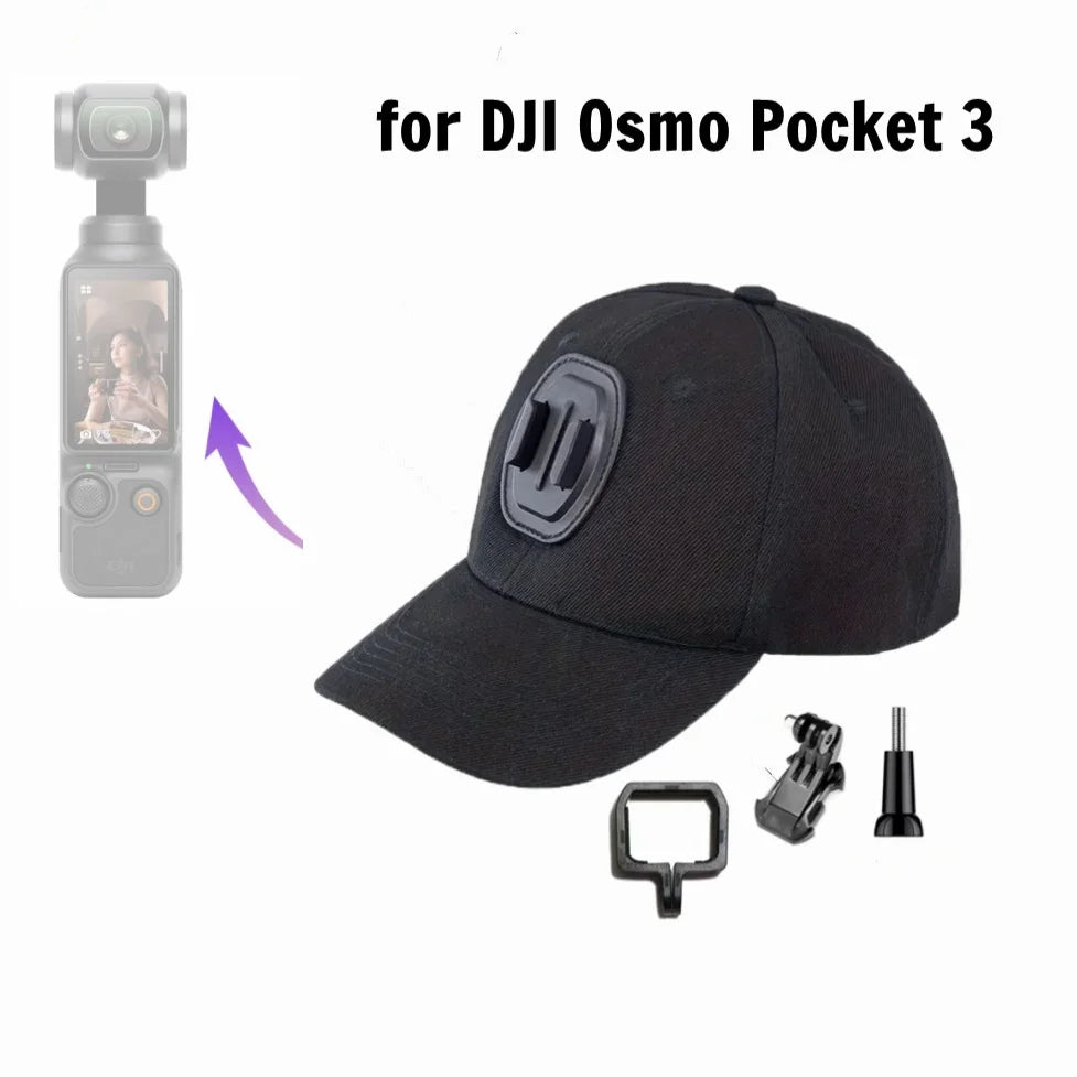 Baseball Cap Action Camera Mount – GoPro, DJI & Insta360