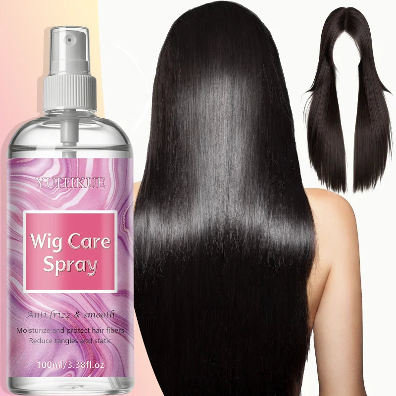 Wig Care Spray, Anti-Frizz & Anti-Static Formula, Keeps Synthetic & Human Hair Wigs Smooth, Tangle-Free and Shiny Oasis Select