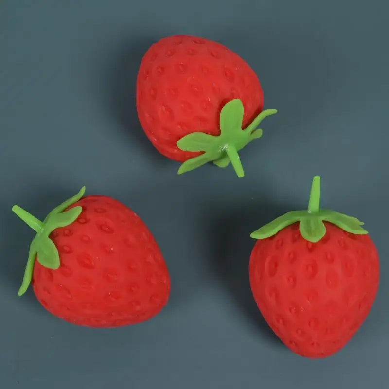 Simulation Strawberry Slow Rising Toy, Soft Squeeze Stress Relief Toy for Kids Adults Oasis Select