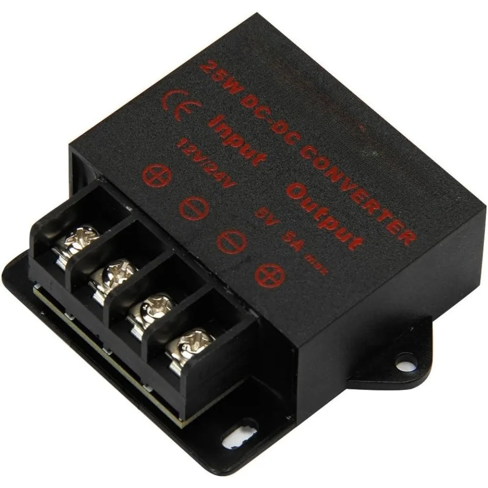 DC To DC 12V 24V To 5V 5A 25W Converter Step Down Regulator Regulated Power Supplies Transformer Converter For Railway Signals Oasis Select