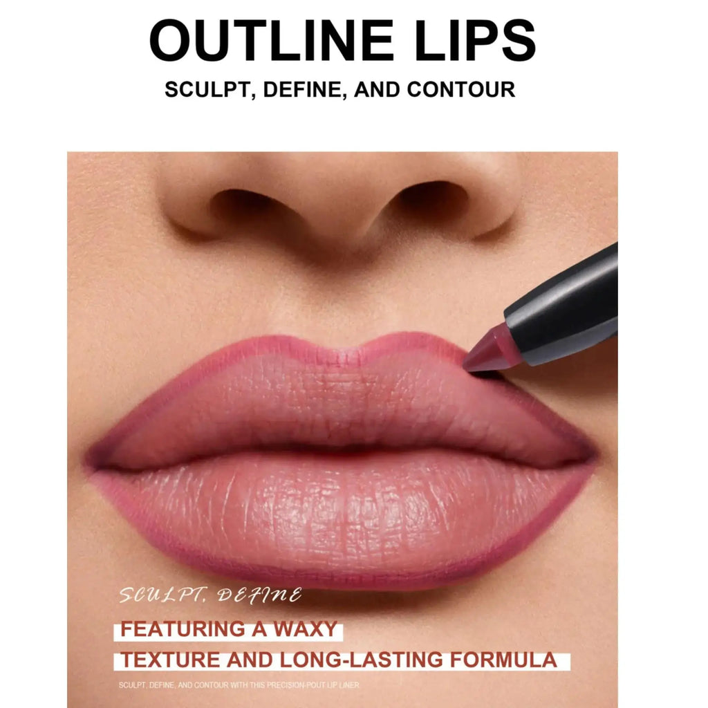 Handaiyan 6-Color Matte Lip Liner Set – Waterproof & Long-Lasting Lip Liner Set Oasis Select