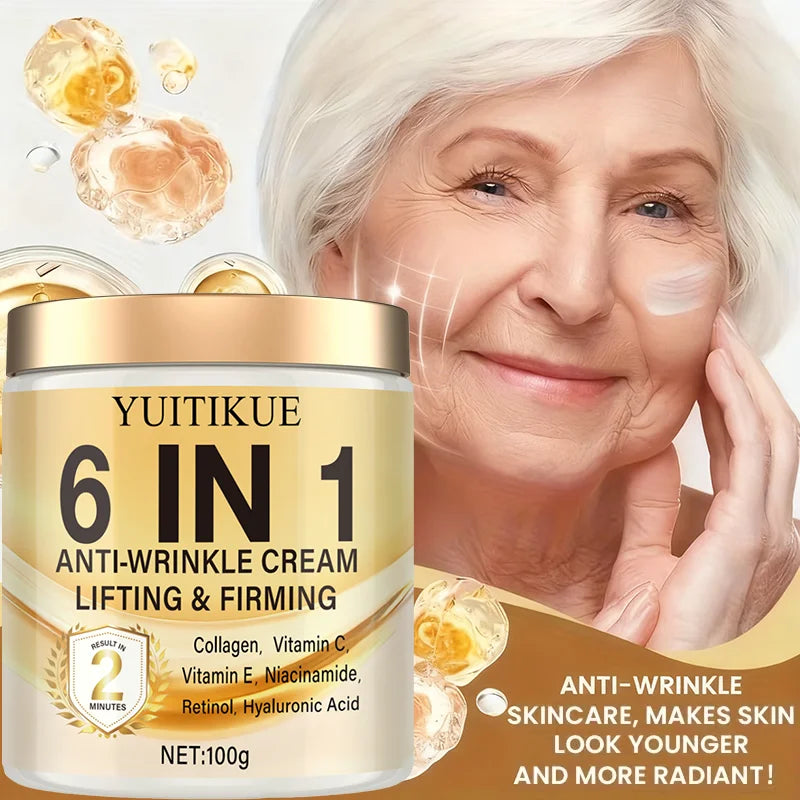 YUITIKUE 2-Min Lift Cream – Retinol, Collagen & Hyaluronic Acid