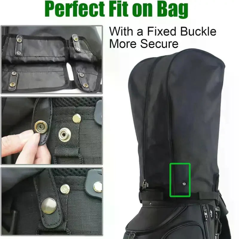 Golf Bag Rain Cover Dustproof Rain Hood Club Protector Portable Golf Bag Rain Cover For Golf Bag And Carry Cart Stand Bag Oasis Select