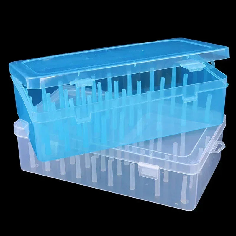 New Sewing Thread Box 42 Pieces Spools Bobbin Carrying Case Container Holder Craft Spool Organizing Case Sewing 24 Spools Oasis Select