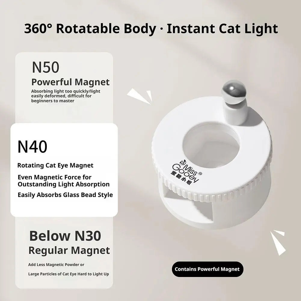 360° Rotating Cat Eye Nail Magnet Tool for Gel Manicure Nail Art Magnet Tool Oasis Select